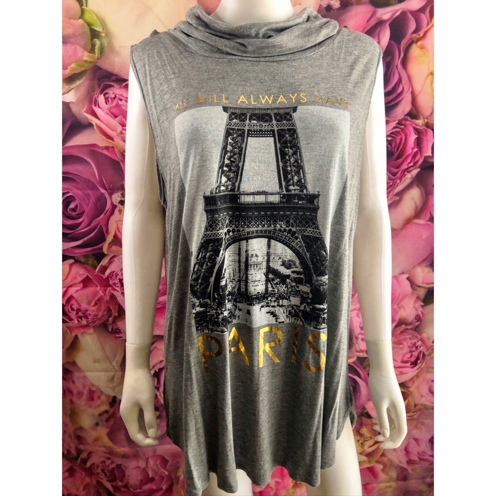 NWT Graphic We We Will Always Have Paris Top